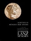 LANZ NUMISMATIK - Auktion 64. Munchen, 7 - Juni, 1993. romische munzen, Byzantinische, volkerwanderung, ecc. pp 84, lots 1019, plates 37 + 2 a colori....