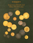 SOTHEBY’S. - London, 13 – February, 1986. Important british and other world coins. Pp. n. numerate, nn. 490, tavv. 4 a colori + tavv. b\n. ril. ed. bu...
