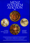 MUNZ ZENTRUM. Auktion 71. Koln, 3\5 - Juni, 1991. Munzen antike, mittelaltre, neuzeit. pp 547, lots 8188, quasi tutti illustrati. Legatura ed. ottimo ...