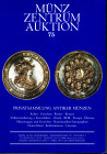 MUNZ ZENTRUM. Auktion 75. Koln, 14\16 - April, 1993. Privatsammlung Munzen antiker, ecc. pp 483, lots 8336, quasi tutti illustrati. Legatura ed. ottim...