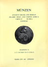 BANK LEU AG. - Auktion 53. Zurich, 21\22 - Oktober, 1991. Munzen ancient greek and roman, islamic Spain and North Africa, Greece, Russia Schweiz. Pp. ...