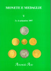 ARTEMIDE ASTE ( Camillo Filetti) Vendita n V. Dogana, 3\4- Settembre, 1997. monete antiche, medioevali, medaglie ecc. pp. 147, lots 1524, tutti illust...