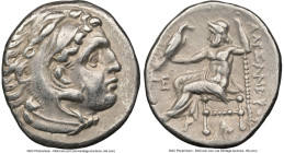 MACEDONIAN KINGDOM. Alexander III the Great (336-323 BC). AR drachm (17mm, 11h). NGC XF. Posthumous issue, Abydus, ca. 310-301 BC. Head of Heracles ri...