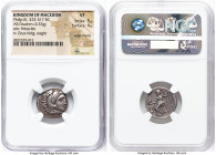 MACEDONIAN KINGDOM. Philip III Arrhidaeus (323-317 BC). AR drachm (17mm, 4.53 gm, 12h). NGC VF 5/5 - 4/5, edge marks. Colophon, ca. 323-319 BC. Head o...