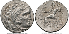 THRACIAN KINGDOM. Lysimachus (305-281 BC). AR drachm (17mm, 4.27 gm, 11h). NGC Choice XF 5/5 - 4/5. Posthumous issue in the name and types of Alexande...