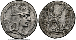 ARMENIAN KINGDOM. Tigranes II the Great (95-56 BC). AR tetradrachm (27mm, 15.50 gm, 11h). NGC Choice XF 5/5 - 3/5, brushed. Tigranocerta, ca. 80-68 BC...