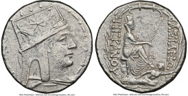 ARMENIAN KINGDOM. Tigranes II the Great (95-56 BC). AR tetradrachm (26mm, 15.76 gm, 12h). NGC Choice XF 5/5 - 2/5. Tigranocerta, ca. 80-68 BC. Diademe...