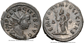 Tacitus (AD 275-276). BI antoninianus (22mm, 4.34 gm, 7h). NGC AU 5/5 - 5/5. Lugdunum, 4th officina. IMP CL TACITVS AVG, radiate, draped, and cuirasse...