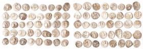 ANCIENT LOTS. Celtic. Gaul. Ca. mid 1st century BC. Lot of forty (40) AR quinaii. Fine-VF. Includes: Forty AR quinarii, various types and tribes. SOLD...