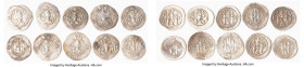 ANCIENT LOTS. Oriental. Sasanian Kingdom. Lot of ten (10) AR drachms. Fine-VF. Includes: Ten Sasanian AR drachms, various types. SOLD AS IS, NO RETURN...