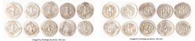 ANCIENT LOTS. Oriental. Sasanian Kingdom. Lot of ten (10) AR drachms. Fine-VF. Includes: Ten Sasanian AR drachms, various types. SOLD AS IS, NO RETURN...