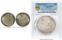Charles IV 8 Reales 1808 PTS-PJ MS62 PCGS, Potosi mint, KM73, Cal-1014. Last year of type. HID09801242017 © 2024 Heritage Auctions | All Rights Reserv...
