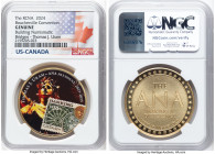 Quebec Colorized "Royal Canadian Numismatic Association - Boucherville Convention" Medal 2024 Genuine NGC, 38mm.. Building Numismatic Bridges (United ...