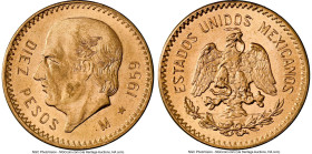 Estados Unidos gold Restrike 10 Pesos 1959-M MS66 NGC, Mexico City mint, KM473. HID09801242017 © 2024 Heritage Auctions | All Rights Reserved www.HA.c...