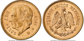 Estados Unidos gold Restrike 10 Pesos 1959-M MS65 NGC, Mexico City mint, KM473. HID09801242017 © 2024 Heritage Auctions | All Rights Reserved www.HA.c...