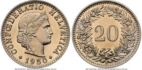 Confederation 5-Piece Lot of Certified 20 Rappen 1950-B MS67 NGC, Bern mint, KM29a. HID09801242017 © 2024 Heritage Auctions | All Rights Reserved www....