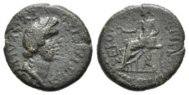 PHRYGIA. Cotiaeum. Emissione pseudo-autonoma sotto Galba (68-69 d.C.). Tiberius Claudius Secundus, magistrato. AE (g 2,59). Busto drappeggiato del Sen...
