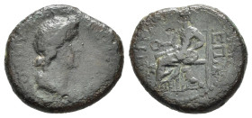 PHRYGIA. Cotiaeum. Emissione pseudo-autonoma sotto Galba (68-69 d.C.). Tiberius Claudius Secundus, magistrato. AE (g 3,82). Busto drappeggiato del Sen...