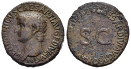 GERMANICO (morto il 19 d.C.). Asse per Roma. AE (g 10,80). Testa nuda a sinistra. R/ Leggenda attorno a S C. RIC I 50 (Caligola). BB+. Nr. Reg. 619/24