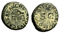 CLAUDIO (41-54) Quadrante. Mano che tiene una bilancia e lettere PNF R/ Lettere SC. C. 71 (g. 4,54) AE BB