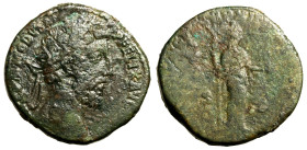 COMMODO (177-192) Sesterzio. M COMMODVS ANT P FELIX AVG BRIT, Testa laur. a ds. R/ NOBILITAS AVG P XII IMP VIII COS V P P, Nobilitas stante a ds. con ...