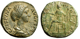 CRISPINA (moglie di Commodo) Asse. CRISPINA AVGVSTA Busto drapp. e diad. a ds. R/ VENVS FELIX, Venus seduta a sn., con vittoria e lungo scettro. C. 40...