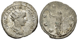 GORDIANO III (238-244). Antoniniano per Roma. AR (g 4,03). Busto radiato, drappeggiato e corazzato a destra. R/ Pax stante a sinistra, con ramo e scet...