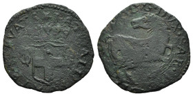 SAVOIA. Carlo Emanuele I (1580-1630). Cavallotto. AE (g 2,78). Scudo coronato. R/ Cavallo a destra, testa rivolta indietro. MIR 658. MB