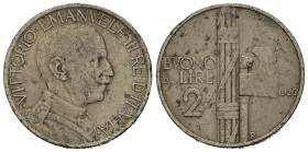SAVOIA. Vittorio Emanuele III (1900-1946). Buono da 2 Lire 1926 per Roma. Ni. Busto in uniforme a destra. R/ Fascio con valore e data. MIR 1143d; Paga...