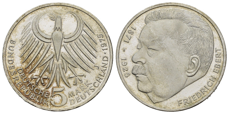 GERMANIA. 5 Marchi 1975-J. AR. Zecca di Amburgo. 50° Anniversario della morte di...