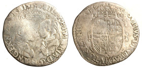GRAN BRETAGNA. Filippo II e Maria (1554-1558) Shilling 1554, Tower, PHILIP • ET • MARIA • D • G • R • ANG • FR • NEAP • PR • HISP • Busti coronati aff...