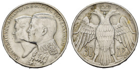 GRECIA. 30 dracme 1964. Ag. KM#87. SPL