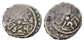 IMPERO OTTOMANO. Mehmed II (1444-1446, 1451-1481). Akce, anno 865 (1461). AR (g 0,92). Leggenda attorno a stella. R/ Leggenda attorno a stella. Album ...