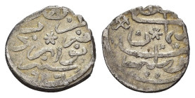 IMPERO OTTOMANO. Suleyman I (1520-1566). Akce, anno 926 (1520). AR (g 0,52). Leggenda attorno a stella. R/ Leggenda attorno a stella. N#42825. qBB. Nr...