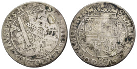 POLONIA. Sigismondo III (1587-1632). Ort 1623. AR (g 6,04). Zecca di Bromberg. Busto coronato e corazzato a destra, con spada e globo crucigero. R/ St...