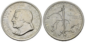 STATI UNITI D'AMERICA. Mezzo Dollaro 1936. AR (g 12,54). Zecca di Philadelphia. Cleveland Centennial. Busto di Moses Cleaveland a sinistra. R/ Compass...