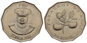 TONGA. 50 Seniti 1981 FAO. Cu-Ni. FDC