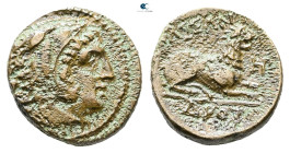 Kings of Macedon. Uncertain mint. Kassander 306-297 BC. Bronze Æ