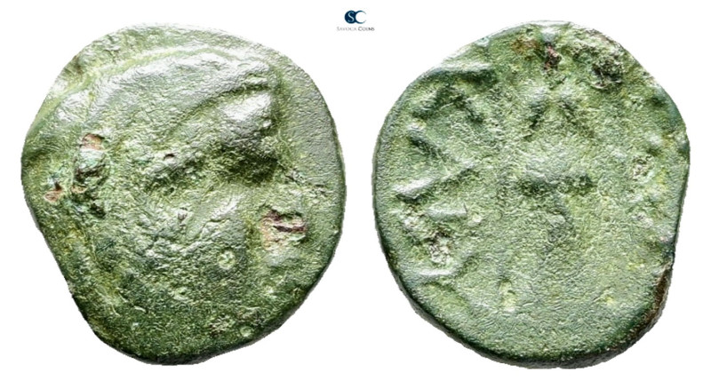 Thrace. Kabyle circa 275-250 BC. 
Bronze Æ

14 mm, 2,01 g



Fine