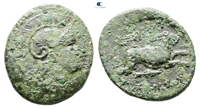 Kings of Thrace. Uncertain mint. Macedonian. Lysimachos 305-281 BC. 
Bronze Æ
...