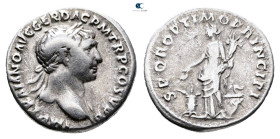 Trajan AD 98-117. Rome. Denarius AR