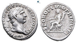 Trajan AD 98-117. Rome. Denarius AR