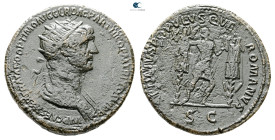 Trajan AD 98-117. Rome. Dupondius Æ
