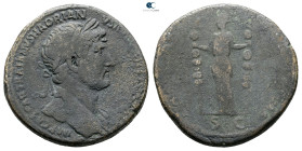Hadrian AD 117-138. Rome. Sestertius Æ