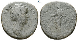 Diva Faustina I AD 140-141. Rome. Sestertius Æ