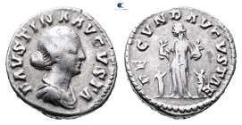 Faustina II AD 147-175. Rome. Denarius AR