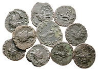 Lot of ca. 10 roman bronze coins / SOLD AS SEEN, NO RETURN!Very Fine