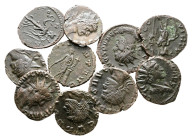 Lot of ca. 10 roman bronze coins / SOLD AS SEEN, NO RETURN!Very Fine