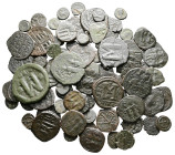 Lot of ca. 100 byzantine bronze coins / SOLD AS SEEN, NO RETURN!Good Fine