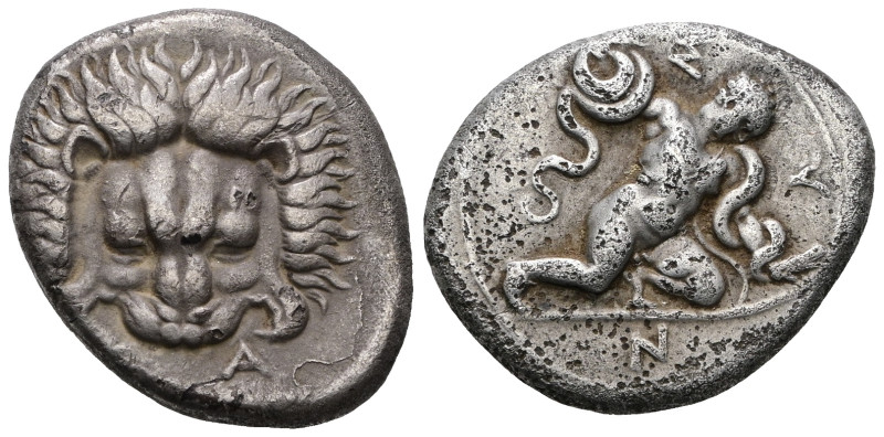 Greek Coins
ISLANDS OFF THE IONIAN EDGE, Samos. Symmachy coin, circa 405/4 BC. ...